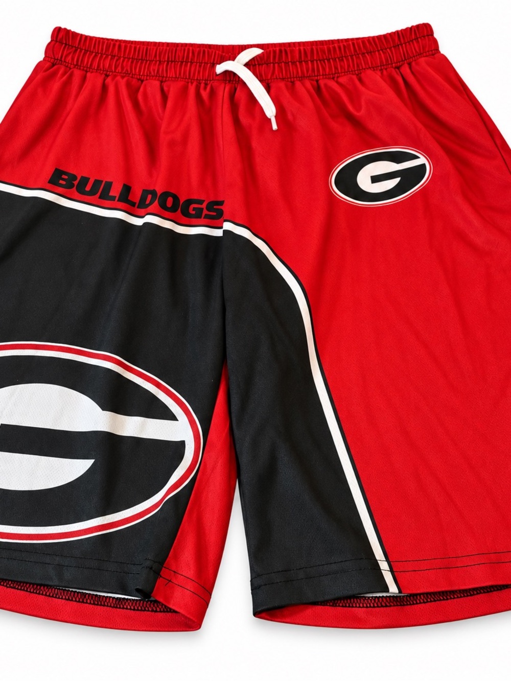 Georgia Bulldogs UGA Red Black Athletic Basketball Drawstring Shorts